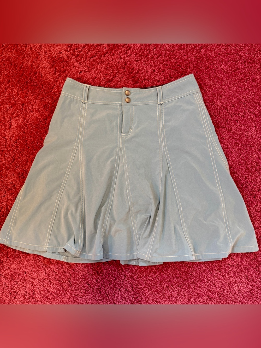 Vintage Athleta Whatever pleated tennis athletic skirt skort - blue - size 8